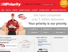 Tablet Screenshot of prioritydispatch.com